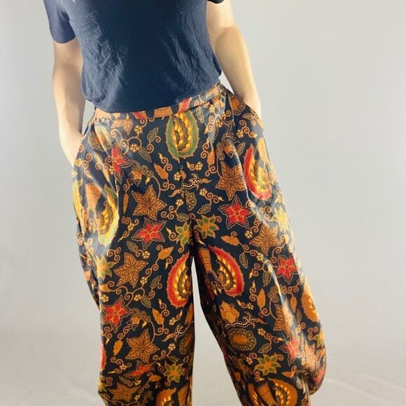 Vintage balloon hem fall pattern pants. Balloon leg pants - Picture 6 of 8